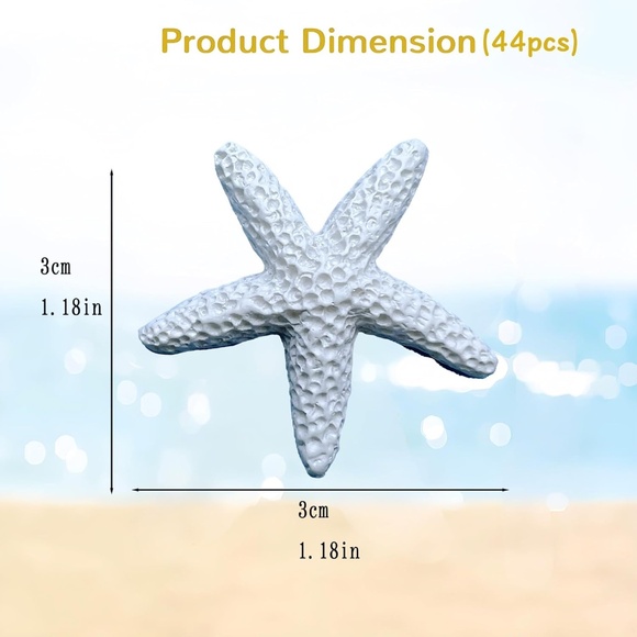 2x3 Starfish and sea blue glass gems picture frame set of 2 - Picture 6 of 8